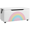 Kids Toy Box Chest, Lightweight Toy Organizer with Storage, for Nursery Room, Playroom, Bedroom, White