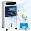 32" Mobile Air Cooler, 3-In-1 Evaporative Ice Cooling Fan Water Conditioner Humidifier Unit with Remote, Timer, Oscillating, LED Display