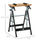 Work Bench Tool Stand with Adjustable Height and Angle, Carpenter Saw Table with 4 Clamps, Steel Frame, 220lbs Capacity