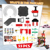 3-Level Parking Garage Toy Car Playset with Racetrack, Helicopter Ramp, Elevator, and Cars for Boys and Girls