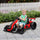 24V 7.5 MPH Electric Go Kart with Adjustable Seat, Children Playing Pedal Kart Toy, Slow Start, Red