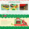 4-in-1 Kids Inflatable Bounce House Christmas Jumping Castle with Pattern, Includes Trampoline, Pool, Slide, Climbing Wall and Air Blower