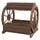 Wooden Wagon Planter Box, 3-Tier Raised Garden Bed, for Vegetables Flowers Herbs, 25" x 21" x 24"
