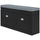 Modern Shoe Storage Bench, Entry Way Bench with Cushion, 2 Drawers, Storage Ottoman Bench, Holds 8 Pairs, Black