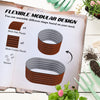 3.4 x 2 x 1.4ft Galvanized Raised Garden Bed Kit, Metal Planter Box with Safety Edging, Brown