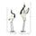 Set of 2 Garden Sculptures, Heron Garden Statues for Lawn, Patio, Backyard Decoration, 35.5" & 40.5", White & Black