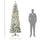 7.5ft Pre-Lit Snow-Flocked Slim Douglas Fir Artificial Christmas Tree with Realistic Branches, 350 LED Lights and 641 Tips