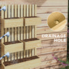 Wall-Mounted Planter Box with Trellis, for Climbing Plants, Outdoor Wood Raised Garden Bed with Adjustable Height