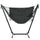 Patio Hammock Chair with Stand, Outdoor Hammock Swing Hanging Lounge Chair with Side Pocket and Headrest, Dark Gray