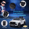 Electric Toy Car for Kids with Remote Control, 12V Battery Powered Ride On Car for 3-6 Years Old,  Licensed Chevrolet TAHOE, White