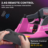 12V Bumper Car for Kids 360° Rotation W/ Safety Belt, Pink