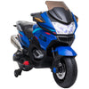 Kids Motorcycle with Training Wheels, Roaring Engine Design Ride-on Toy for 3-8, High-Traction Mini Motorbike for Kids at 3.7 Mph Speed, Blue