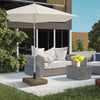 Umbrella Stand for 1.2", 1.5" or 2'' Umbrella Poles, Fillable Umbrella Base, Brown