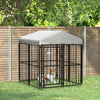 4' x 4'  Dog Playpen, Outdoor Puppy Exercise Pen with Water-resistant UV Protection Canopy, Dog Run Enclosure for Small & Medium Dogs