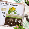 Galvanised Planter Box, 24"x24"x11.75" Raised Garden Bed with Tomato Cage for Climbing Vines, Vegetables, Flowers, Green