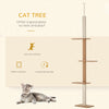 Floor to Ceiling Cat Tree, Cat Climbing Tower Furniture with Sisal Scratching Posts, Cat Tree Activity Center for Kittens Cat, Light Brown