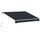 8' x 7' Patio Retractable Awning, Manual Exterior Sun Shade Deck Window Cover, Black