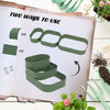 3-Tier Raised Garden Bed with Safety Edging, Open Bottom for Vegetables, Fruit, Herbs, Flowers, 62.25"x43"x32.25", Green