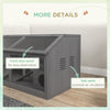 Rat Cage Hamster Cage Small Animal Playhouse for Gerbils with Suspension Bridge, Ladders, Openable Top, Hut