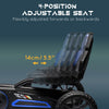 Kids Pedal Go Kart w/ Swing Axle, Shock-Absorbing Wheels, Blue