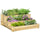 3 Tier Raised Garden Bed, Water Draining Fabric for Soil, Elevated Wood Flower Box for Vegetables, Herbs, Natural