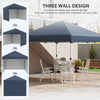 10 x 10ft Pop Up Canopy with Sidewalls, Weight Bags and Carry Bag, Height Adjustable Tents for Parties