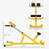 Roman Chair Back Extension Machine, Height Adjustable Hyperextension Benchwith Dip Bars, Multi-Functional for Back, Core, Arms