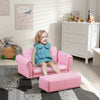 Kids Sofa Set with Footstool for Toddlers and Babies, Pink