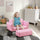Kids Sofa Set with Footstool for Toddlers and Babies, Pink