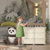 Kids Toy Storage Organizer with 6 Drawers, 3 Tier Kids Storage Units, Toy Organizer for Nursery Playroom Kindergarten, Cream