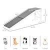 60" Pet Ramp for Dogs & Cats with Non-Slip Carpet, White
