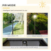 94.5" solar lamp outdoor Post Light, Solar Powdered Vintage Street Lights for Garden, Lawn, Pathway, Driveway, Black