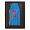 24" x 32" Sports Jersey Display Case, Acrylic Display Case, for Baseball Basketball Football Soccer Hockey Sports Shirts, Cherry Brown