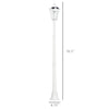 76.5" Solar Lamp Post Lights Outdoor, Vintage Streetlight, All Weather Protection, Auto Sensor Control, Adjustable Brightness, with Clear