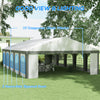 20' x 33' Heavy-Duty Large Wedding Tent, Outdoor Carport Garage Party Tent, Patio Gazebo Canopy with Sidewall, Gray