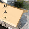 10 x 20ft Carport Replacement Canopy, UV Resistant Garage Car Cover with Ball Bungee Cords, Beige