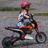 24V 350W Electric Dirt Bike Up to 15 MPH w/ Twist Grip Throttle, Red