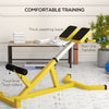 Roman Chair Back Extension Machine, Height Adjustable Hyperextension Benchwith Dip Bars, Multi-Functional for Back, Core, Arms