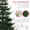 8 Foot Prelit Artificial Christmas Tree with 1026 Realistic Branches, Warm White LED lights, Auto Open, Green