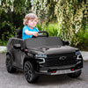 Licensed Chevrolet TAHOE Electric Car for Kids with Remote Control, 12V Battery Powered Ride On Car with 2 Speeds for 3-6 Years Old, Black