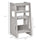 Toddler Tower with Adjustable Platform, Toddler Kitchen Stool Helper with Anti-slip Mat, Step Stool for Kitchen, Bathroom & Bedroom, Gray