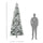 9ft Unlit Snow-Flocked Slim Pine Artificial Christmas Tree with Realistic Branches and 1084 Tips