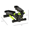Mini Stepper Stair Climber Exercise Machine with Hydraulic Resistance, with LCD Monitor for Indoor Full Body Workout