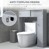 Over Toilet Bathroom Organizer, Freestanding Over the Toilet Storage Cabinet with Adjustable Shelves, Toilet Rack