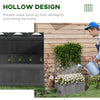 46" Wooden Planter with Trellis, Raised Garden Bed to Grow Vegetables, Herbs, Flowers for Backyard, Patio, Gray