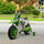 12V Kids Motorcycle Bike, Electric Battery-Powered Ride-On Toy, Off-road Street Bike with Charging Battery & Training Wheels, Green