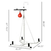 Free-Standing Speed Bag Platform Punch Bag Station Boxing Stand Heavy Duty Frame White