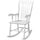Porch Rocker Chair, 350 lbs. Wooden Outdoor Rocking Chair with High Back for Garden, Patio, Balcony, White