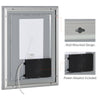 32" x 24" LED Bathroom Mirror, Lighted Vanity Mirror, Wall Mounted with Smart Touch Button, Horizontally and Vertically, Waterproof, Plug-in