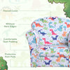 Kid's Sofa Armchair with Dinosaur Design and Thick Padding